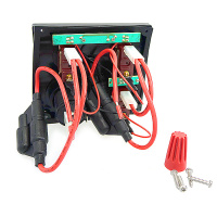 Купить Панель переключателей 3шт с предохранителями постоянного тока арт. C91339LED