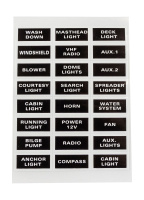 Купить Панель бортового питания 4 переключателя; автоматы арт. 10544