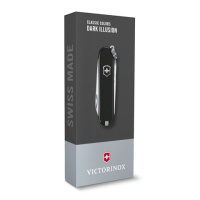 Купить Нож-брелок VICTORINOX Classic SD Colors "Dark Illusion", 58 мм, 7 функций, чёрный арт. 0.6223.3G