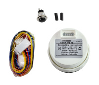 Купить Часы кварцевые, аналоговый белый циферблат, нержавеющий ободок, д. 52 мм, Marine Rocket арт. QCA0002WSMR