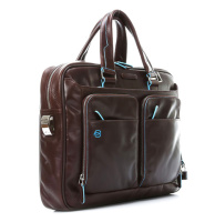 Купить Сумка Piquadro Blue Square, коричневая, 28,5x39x10,5 см арт. CA2849B2/MO