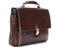 Купить Портфель Piquadro Blue Square, коричневый, 41х30х10 см арт. CA3111B2/MO