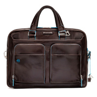 Купить Сумка Piquadro Blue Square, коричневая, 28,5x39x10,5 см арт. CA2849B2/MO
