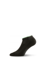 Купить Носки Lasting ARA 906 cotton+nylon, черный с зеленой полоской, размер M (ARA906M) арт. ARA906M