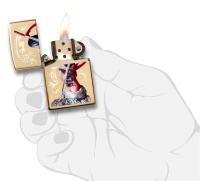 Купить Зажигалка ZIPPO Mazzi® с покрытием High Polish Brass, латунь/сталь, золотистая, 38x13x57 мм арт. 29668