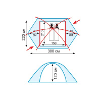Купить Tramp палатка Rock 2 (V2) арт. TRT-27