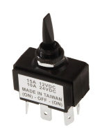 Купить Тумблер трехпозиционный (ON)-OFF-(ON) 12 В/15А 6P (упаковка из 5 шт.) арт. 30165perekljuch_pkg_5