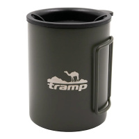 Купить Tramp термокружка со складными ручками и поилкой TRC-137.12, 400 мл (оливковый) арт. TRC-137