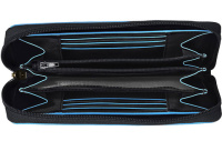 Купить Портмоне Piquadro Blue Square, черное, 12,5х9,5х2,5 см арт. PD3229B2/N