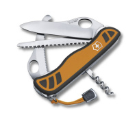 Купить Нож перочинный VICTORINOX Hunter XT, 111 мм, 6 функций, с фиксатором лезвия, оранжевый с чёрным арт. 0.8341.MC9