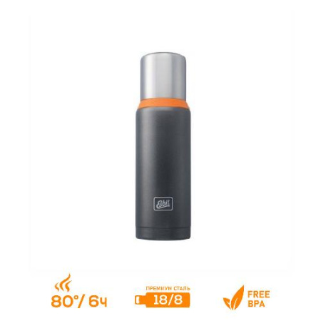 Купить Термос Esbit VF1000DW-GO, темно-серый (оранжевый), 1 л арт. VF1000DW-GO