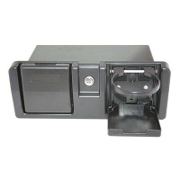 Купить Ящик перчаточный с 2-мя держателями стаканов черный арт. C12201