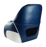 Купить Кресло с болстером Ocean Flip Up, обивка синий/белый винил арт. 13127WB-MR