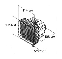 Купить Прожектор светодиодный 20 диодов, 2100 лм, 12-54 В арт. C91037W_2100lm