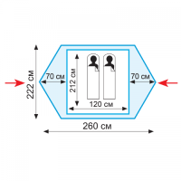 Купить Tramp палатка Colibri 2 (V2) арт. TRT-34