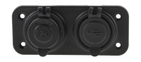 Купить Панель с USB-разъемом 5В 2.1А и прикуривателем арт. AES121438PU