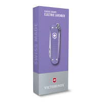 Купить Нож-брелок VICTORINOX Classic SD Alox Colors "Electric Lavender", 58 мм, 5 функций, лавандовый арт. 0.6221.223G