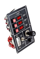 Купить Панель бортового питания 3 переключателя, предохранители, прикуриватель, заряд батарей (упаковка из 24 шт.) арт. 10500_pkg_24