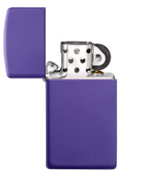 Купить Зажигалка ZIPPO Slim® с покрытием Purple Matte, латунь/сталь, фиолетовая, матовая, 29x10x60 мм арт. 1637