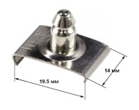 Купить Ответная часть DOT для тентовой застежки на клипсе, никелированная латунь арт. 90X8163762A