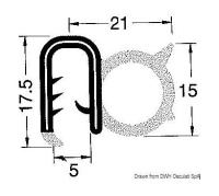 Купить Профиль для окантовки стеклопластика (упаковка из 16 шт.) арт. 44-493-02M_pkg_16