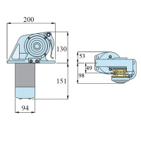 Купить Лебедка якорная "Dorado", 800Вт, 12В, цепь 8мм  с кн. сброса арт. 600223