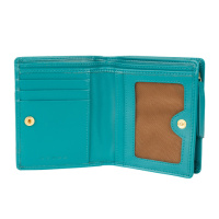 Купить Кошелёк Cross Kelly Wall Turquish, кожа наппа, гладкая, тёмно-бирюзовый, 11,2 x 9,4 x 2 см арт. AC928083_1-28