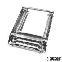 Купить Трап телескопический выдвижной с фиксирующим механизмом, 4 белых ступени (ширина 294 мм.) арт. 040141WT