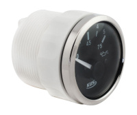 Купить Указатель давления масла 0-5 бар; черный циферблат; нержавеющий ободок; д. 52 мм арт. JMV00308_KY15000