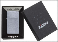Купить Зажигалка ZIPPO Slim® с покрытием Street Chrome™, латунь/сталь, серебристая, матовая, 29x10x60 мм арт. 1607