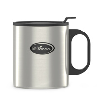 Купить Кружка Biostal (0,45 литра) с пластиковой ручкой и крышкой арт. NM-450B