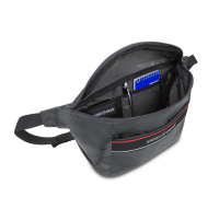 Купить Сумка на пояс SWISSGEAR, серая, полиэстер с плетением рип-стоп, 38 x 5 x 15 см арт. 3991414521