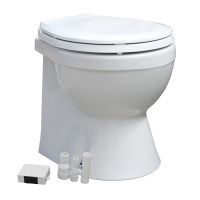 Купить Унитаз судовой керамический 460х480, с электр.помпой 24В, плавное опускание крышки арт. 29931-24