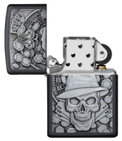 Купить Зажигалка ZIPPO Classic с покрытием Black Matte, латунь/сталь, чёрная, матовая, 38x13x57 мм арт. 49183
