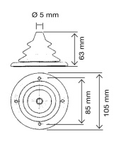 Купить Уплотнитель для тросов управления серый; д. 105 мм арт. CU2805