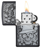 Купить Зажигалка ZIPPO Classic с покрытием Black Matte, латунь/сталь, чёрная, матовая, 38x13x57 мм арт. 49183