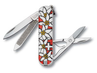 Купить Нож-брелок VICTORINOX Classic "Edelweiss", 58 мм, 7 функций, разноцветный арт. 0.6203.840