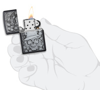 Купить Зажигалка ZIPPO Classic с покрытием Black Matte, латунь/сталь, чёрная, матовая, 38x13x57 мм арт. 49183