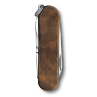 Купить Нож-брелок Victorinox Classic SD, 58 мм, 5 функций, рукоять из орехового дерева арт. 0.6221.63