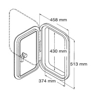 Купить Люк смотровой 458 х 513 мм, серый (упаковка из 5 шт.) арт. SP2752_pkg_5