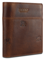 Купить Бумажник Mano Don Leon, натуральная кожа в коричневом цвете, 9,7х11,7 см арт. M191920441