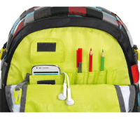 Купить Рюкзак Coocazoo Ray Day 24L Checkmate Blue Red серый/бирюзовый арт. 00139270