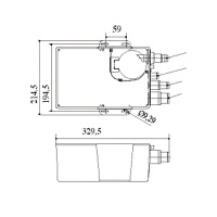 Купить Насос осушительный с емкостью для серых вод арт. C11701