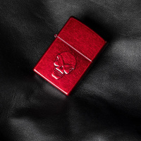 Купить Зажигалка ZIPPO Doom с покрытием Candy Apple Red, латунь/сталь, красная, глянцевая, 38x13x57 мм арт. 21186