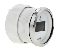 Купить Указатель температуры двигателя цифровой 25-120 гр.; белый циферблат; нержавеющий ободок; д. 52 мм арт. JMV00285_KY24100