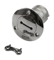 Купить Горловина заливная для бензина 50 мм ; нерж. сталь  с ключом арт. 66394_Kof