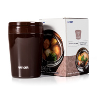 Купить Термоконтейнер для первых или вторых блюд Tiger MCL-A038 Chocolate Brown, 0.38 л арт. MCL-A038 TC