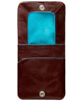 Купить Монетница Piquadro Blue Square, коричневая, 8x8x1 см арт. PU2636B2/MO