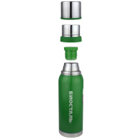 Купить Термос Biostal Охота (1,2 литра), 2 чашки, зеленый арт. NBA-1200G