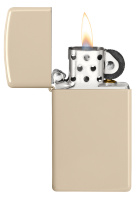 Купить Зажигалка ZIPPO Slim® с покрытием Flat Sand, латунь/сталь, бежевая, матовая, 29x10x60 мм арт. 49528